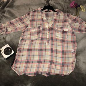 Sheer flannel shirt ‼️‼️